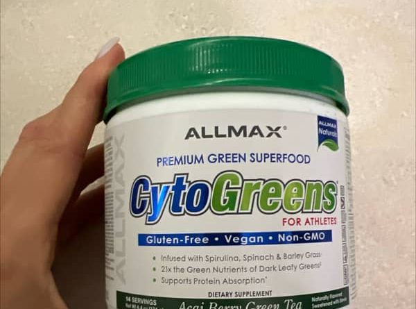 allmax cytogreens premium green superfood for athletes acai berry green tea 4 4 oz 125 g 2