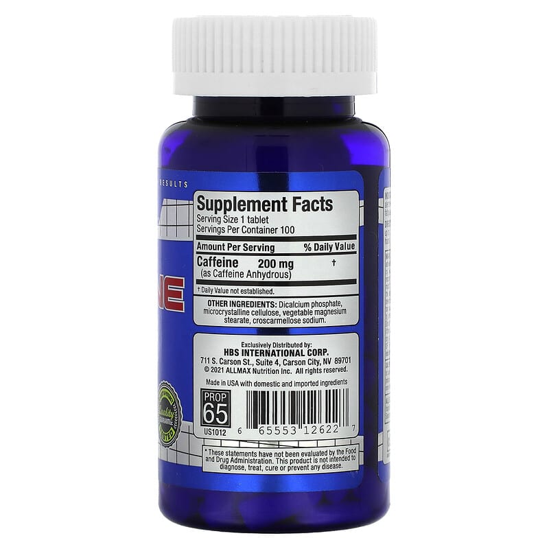 Review Allmax Essentials Caffeine 200 mg: Tăng Cường Tập Luyện Hiệu Quả 2 Allmax Essentials Caffeine 200 mg 100 Tablets