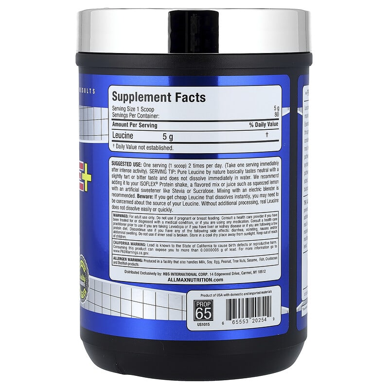 Review chi tiết Leucine của Allmax Essentials: Bí quyết phục hồi cơ bắp 2 Allmax Essentials Leucine 14.11 oz (400 g)