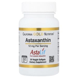 Astaxanthin, Astalif Pure Icelandic, 12 mg, 30 Veggie Softgels của California Gold Nutrition