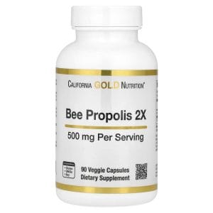 Bee Propolis 2x Concentrated Extract 500 mg, 90 Veggie Caps của California Gold Nutrition