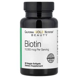 California Gold Nutrition, Biotin 10,000 mcg, 90 Veggie Softgels