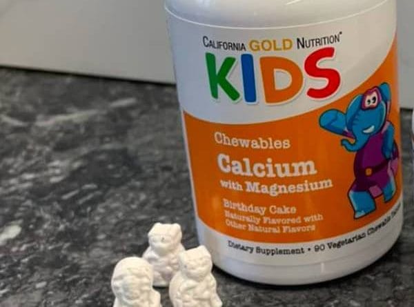 california gold nutrition chewable calcium with magnesium for children birthday cake 90 vegetarian tablets 2