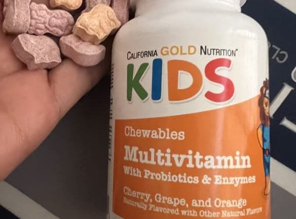 california gold nutrition chewable multivitamins with probiotics enzymes vitamin a and vitamin c for children assorted fruit 60 vegetarian tablets 2