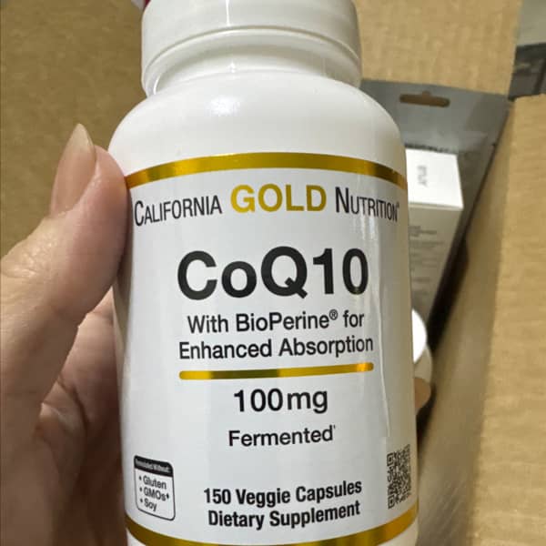 california gold nutrition coq10 ubiquinone usp with bioperine black pepper extract enhanced bioavailability 100 mg 150 veggie capsules 2
