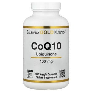 CoQ10 USP Grade Ubiquinone 100 mg, 360 Veggie Capsules của California Gold Nutrition