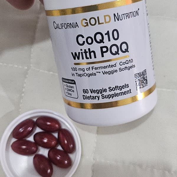 california gold nutrition coq10 with pqq ubiquinone usp tapioca veggie softgel with sunflower lecithin 100 mg 60 veggie softgel 2