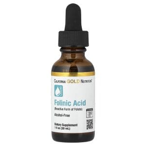 Folinic Acid Alcohol Free 1 fl oz (30 ml) của California Gold Nutrition