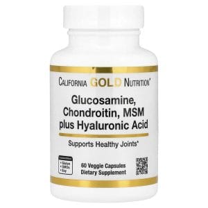 Glucosamine Chondroitin MSM Plus Hyaluronic Acid, 60 Veggie Capsules của California Gold Nutrition