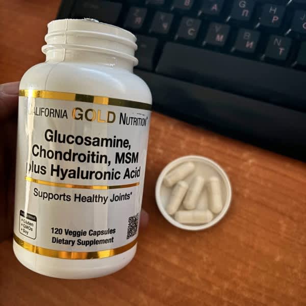 california gold nutrition glucosamine chondroitin msm plus hyaluronic acid 60 veggie capsules 8