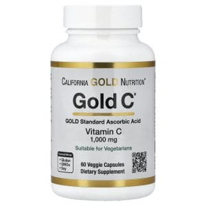 Gold C USP Grade Vitamin C 1,000 mg, 60 Veggie Capsules của California Gold Nutrition