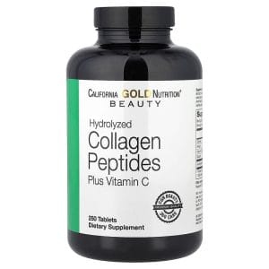 Hydrolyzed Collagen Peptides Type I, III and Vitamin C, 250 Tablets của California Gold Nutrition