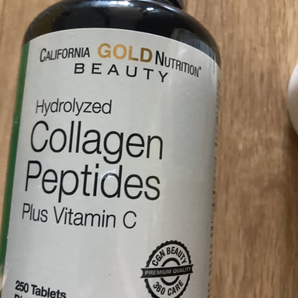 california gold nutrition hydrolyzed collagen peptides type i iii and vitamin c 250 tablets 5