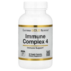 California Gold Nutrition Immune Complex 4, 60 Veggie Capsules