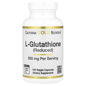 L-Glutathione, Reduced, 500 mg, 120 Veggie Capsules của California Gold Nutrition