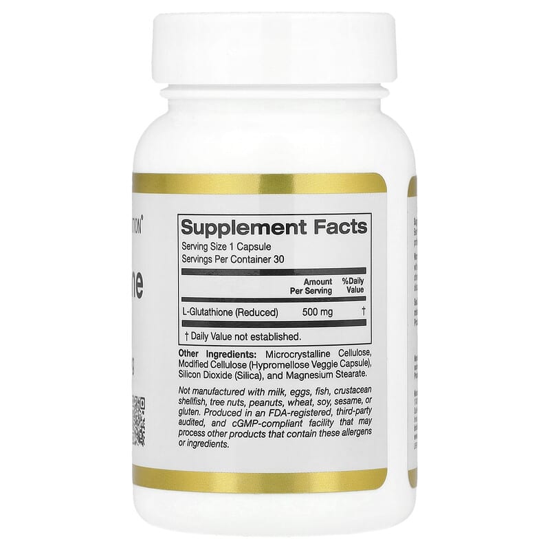 Review L-Glutathione Reduced của California Gold Nutrition có tốt không? 2 California Gold Nutrition, L-Glutathione Reduced, 500 mg, 30 Veggie Capsules