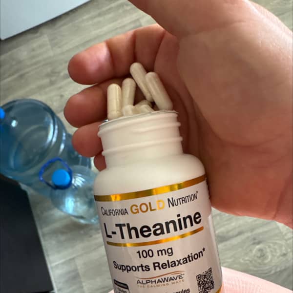 california gold nutrition l theanine featuring alphawave 100 mg 30 veggie capsules 2