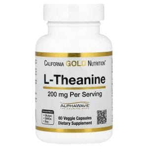 L-Theanine Featuring AlphaWave 200 mg, 60 Veggie Capsules của California Gold Nutrition