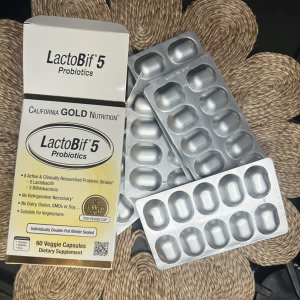 california gold nutrition lactobif 5 probiotics 5 billion cfu 60 veggie capsules 2