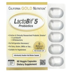 LactoBif Probiotics, 5 Billion CFU, 60 Veggie Capsules của California Gold Nutrition