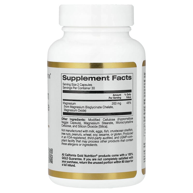 Review Magnesium Bisglycinate Chelate Albion TRAACS của California Gold Nutrition có tốt không? 2 California Gold Nutrition Magnesium Bisglycinate Chelate Albion TRAACS 60 Veggie Capsules 100 mg per Capsule