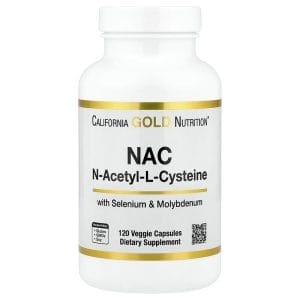 N-Acetyl-L-Cysteine with Molybdenum and Selenium, 120 Veggie Capsules của California Gold Nutrition