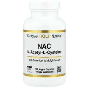 N-Acetyl-L-Cysteine with Molybdenum and Selenium, 120 Veggie Capsules của California Gold Nutrition
