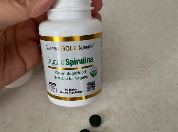 california gold nutrition organic spirulina 60 tablets 500 mg per tablet 2