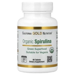 Organic Spirulina, 60 Tablets, 500 mg per Tablet của California Gold Nutrition