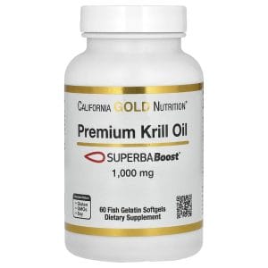 Premium Krill Oil with SuperbaBoost, 1,000 mg, 60 Fish Gelatin Softgels của California Gold Nutrition