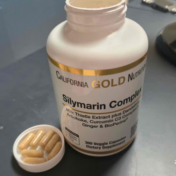 california gold nutrition silymarin complex milk thistle extract plus dandelion artichoke curcumin c3 complex ginger and bioperine 120 veggie capsules 2