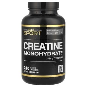 Creatine Monohydrate 750 mg, 240 Veggie Capsules của California Gold Nutrition Sport