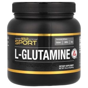 L-Glutamine Powder, Ajipure, Gluten Free, 1 lb (454 g) của California Gold Nutrition Sport