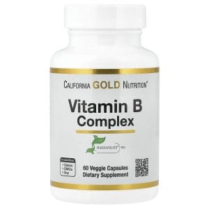 Vitamin B Complex with Folate, Biotin, Pantothenic Acid and Vitamin B6, 60 Veggie Capsules của California Gold Nutrition