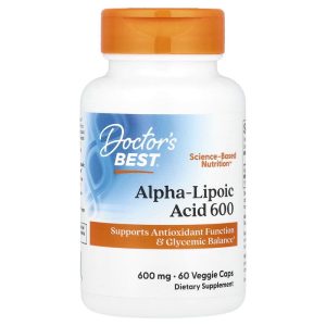 Doctor's Best Alpha Lipoic Acid 600, 600 mg, 60 Veggie Caps