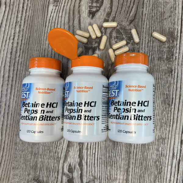 doctor s best betaine hcl pepsin gentian bitters 120 capsules 2