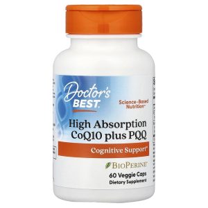 High Absorption CoQ10 plus PQQ, 60 Veggie Caps của Doctor's Best