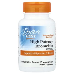 Doctor's Best High Potency Bromelain 500 mg, 90 Veggie Caps