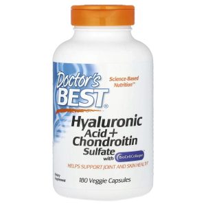Hyaluronic Acid Chondroitin Sulfate with Biocell Collagen, 180 Veggie Capsules của Doctor's Best