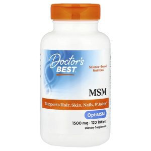 Doctor's Best MSM with OptiMSM, 1,500 mg, 120 Tablets