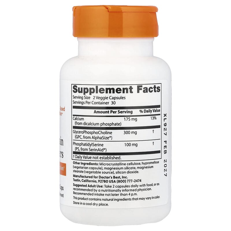 Đánh giá chi tiết Doctor's Best Natural Brain Enhancers 60 Veggie Caps 2 Doctor's Best Natural Brain Enhancers 60 Veggie Caps