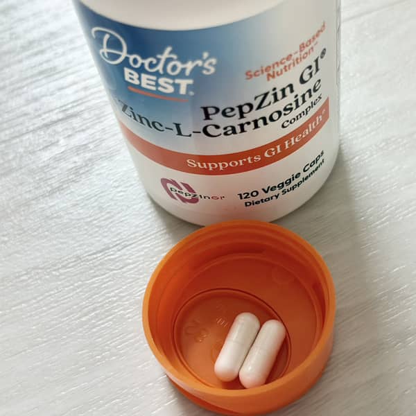 doctor s best pepzin gi zinc l carnosine complex 120 veggie caps 2