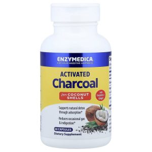 Enzymedica Activated Charcoal, 60 Capsules