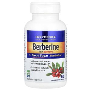Berberine-60, Targeted Delivery Capsules, 60 Capsules của Enzymedica