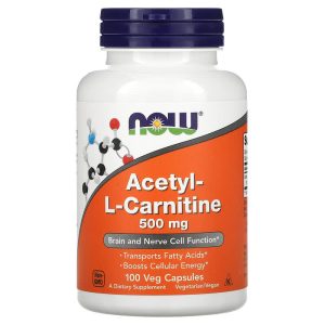 Acetyl-L-Carnitine 500 mg, 100 Veg Capsules của NOW Foods