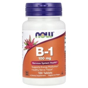 B-1 100 mg, 100 Tablets của NOW Foods