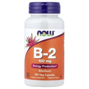 B-2, 100 mg, 100 Veg Capsules của NOW Foods