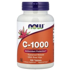 C-1000 with Rose Hips 100 Tablets của NOW Foods