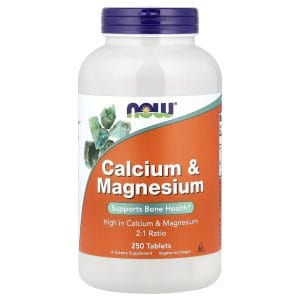 Calcium & Magnesium, 250 Tablets của NOW Foods