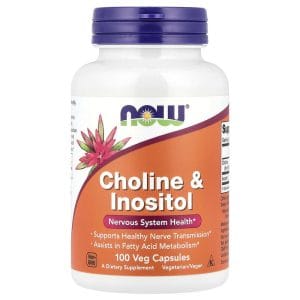 Choline & Inositol, 100 Veg Capsules của NOW Foods